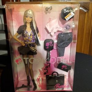 Barbie Top Model Doll in Black and Purple Ensemble